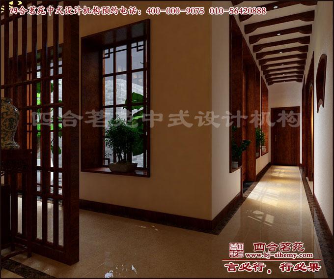 走廊里通透感十足的四合院設(shè)計 四合院設(shè)計