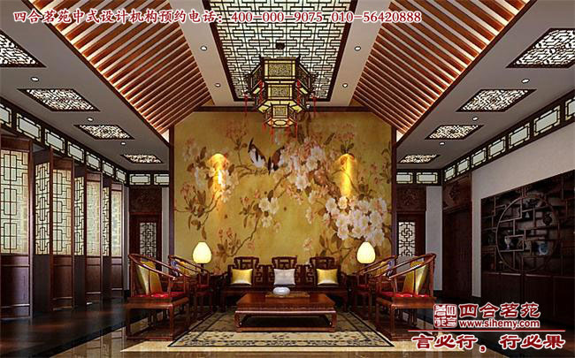 高雅的四合院會所設計 中式風格四合院辦公會所設計效果圖