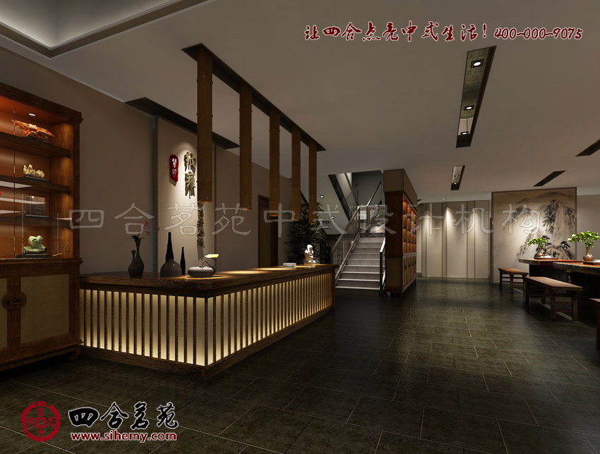 精致典雅的空間展現富有創意的魅力 四合院中式茶樓設計